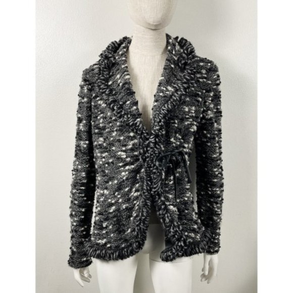 Armani Collezioni Jackets & Blazers - ARMANI COLLEZIONI BOUCLE CROCHET SILK TIE JACKET 16